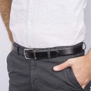 Tommy Hilfiger Men's Reversible Belt |  Black/Tan Stitch