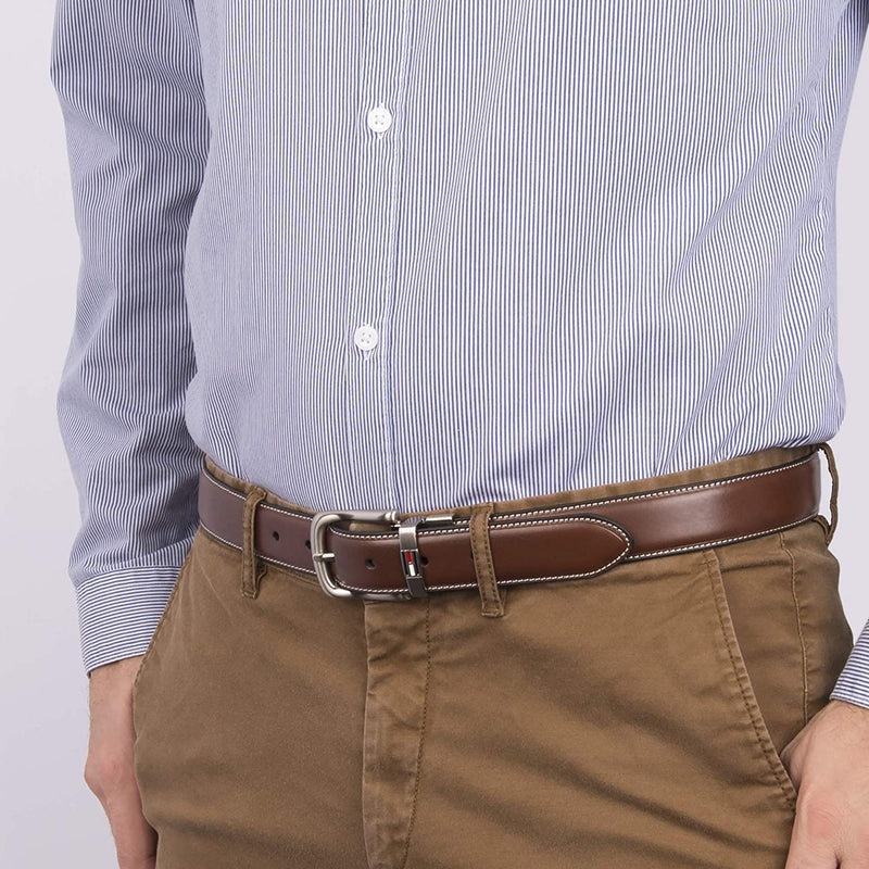 Men's Reversible Stitch Belt in Reversible