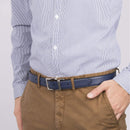 Tommy Hilfiger Men's Reversible Belt | Navy/Black Silver