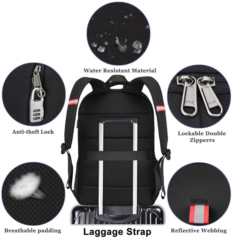 Travel Laptop Backpack | Extra Large Anti Theft College School Backpack for Men and Women | Back