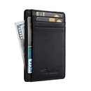Travelambo Front Pocket Minimalist Leather Slim Wallet