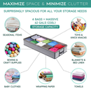 Undercover Cubes  3 Large Under Bed Storage Bags + 1 Organizer Bin