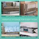 Undercover Cubes  3 Large Under Bed Storage Bags + 1 Organizer Bin