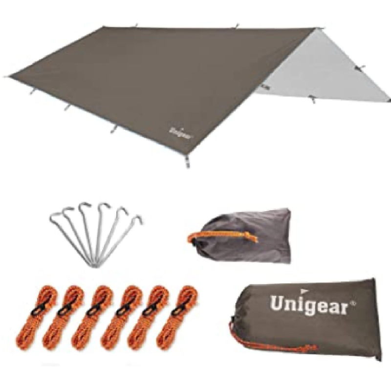 Unigear Hammock Rain Fly Waterproof Tent Tarp |  Waterproof Lightweight for Camping