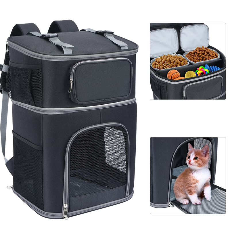 VERSMELO 2 in 1 Pet Carrier Backpack with Travel Bag for Cats and Dogs