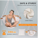 VIVOHOME Hanging Hammock With Armrests and Cushion | 440 Pound Capacity