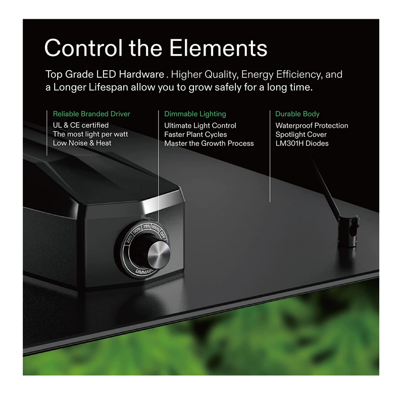 Vivosun vs1000 led grow light with samsung lm301h diodes 2025