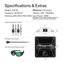 VIVOSUN VS1000 LED Grow Light with Samsung LM301 Diodes & Sosen Driver Dimmable Lights Sunlike Full Spectrum