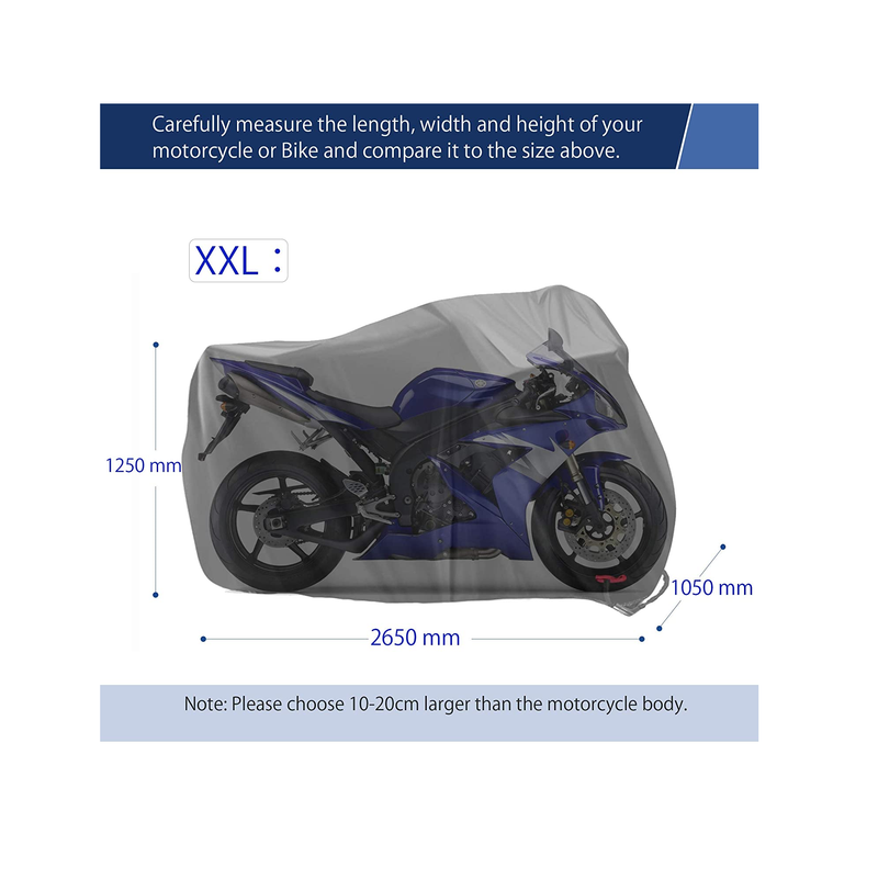 WDLHQC Waterproof Motorcycle Cover | All-Weather Protection