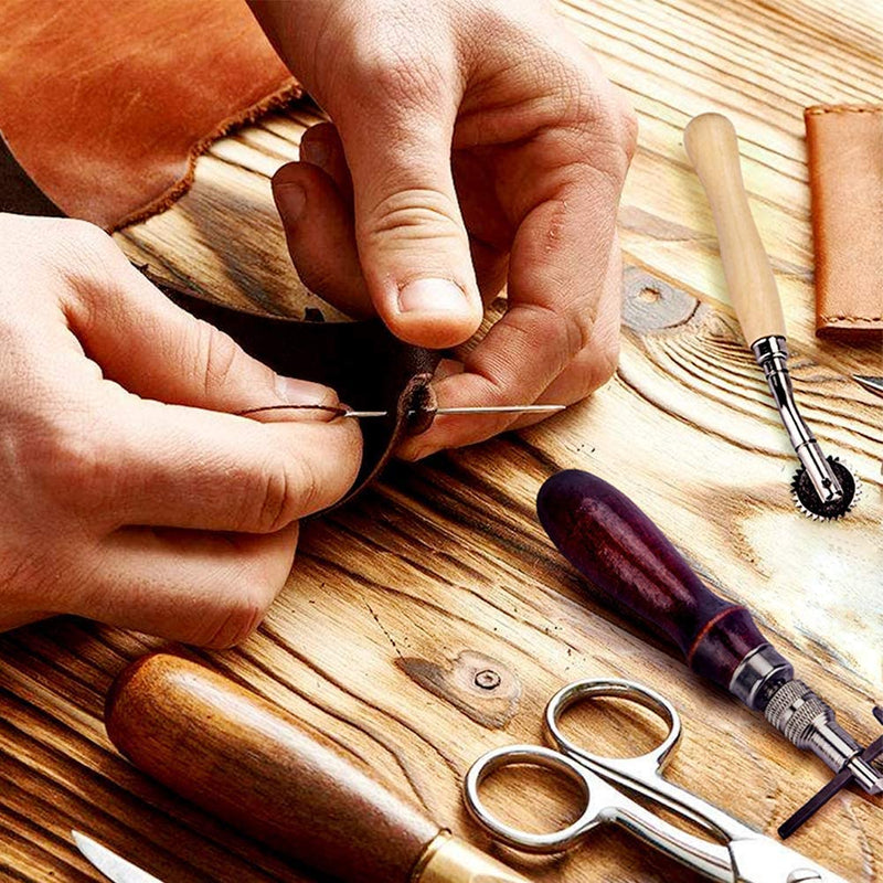 Leather Craft Tool Kit, Leather Tool, 34pcs/Set For Beginner Leather  Working Leather Craft DIY Leather Making