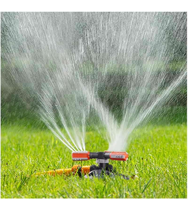 WOVUU Lawn Sprinkler | Automatic Rotating Irrigation Water Sprinkler