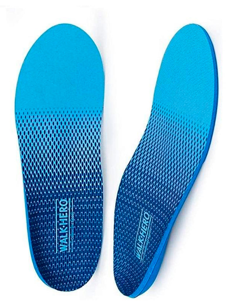 Walk-Hero Comfort And Support | Plantar Fasciitis Feet Insoles Arch Supports Orthotics Inserts Relieve Flat Feet | For Women And Men | Color New Blue