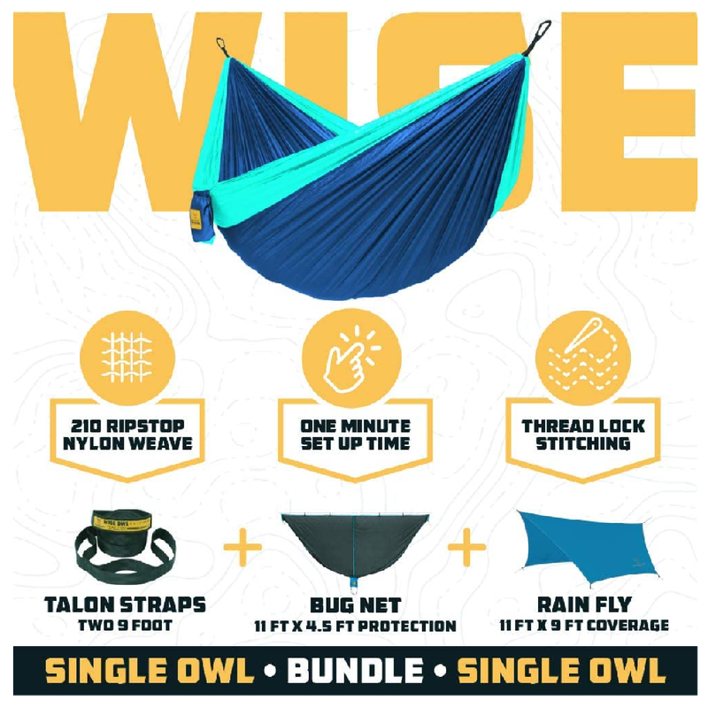 Wise Owl Outfitters Hammock Camping Double & Single with Tree Straps