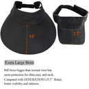 Women's Visor Hats | Large Brim Summer UV Protection Beach Cap