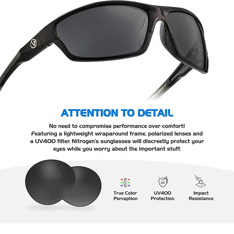 Wraparound Polarized Sports Sunglasses