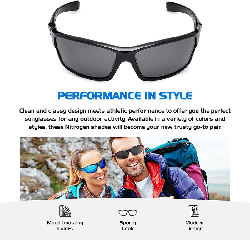 Wraparound Polarized Sports Sunglasses