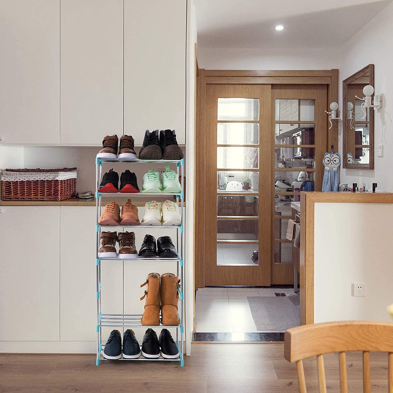 Xerhnan 4 Tier Small Stackable Shoe Rack