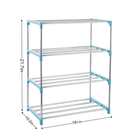 Xerhnan 4 Tier Small Stackable Shoe Rack