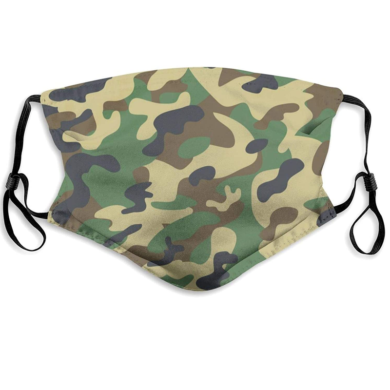 Xpayzere  Camouflage Print Face Mask