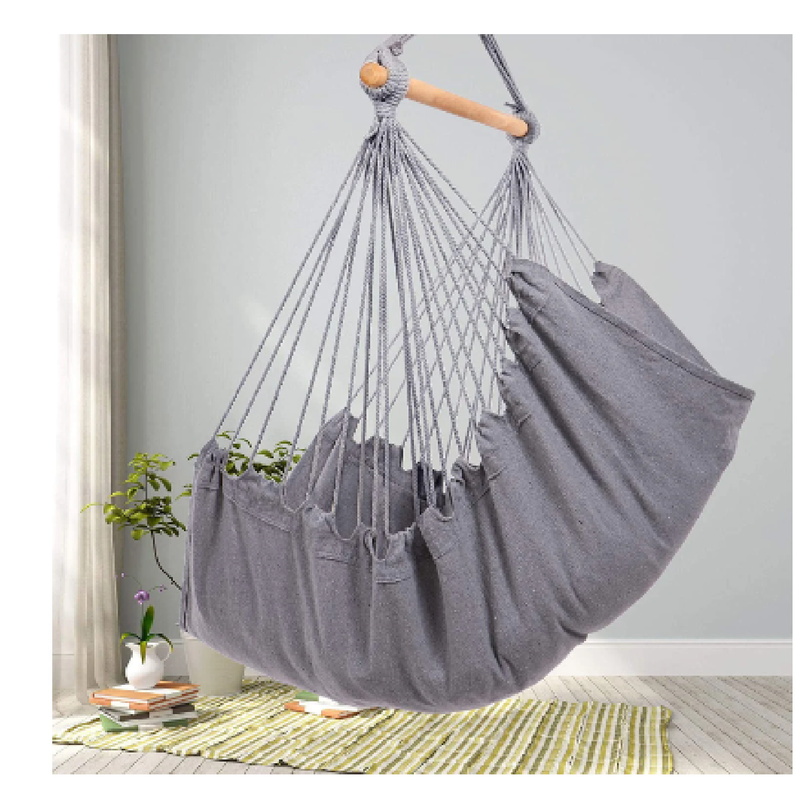 Y- STOP Hammock Hanging Chair Rope Swing Hanging Chair with Pocket | max. 330 Lb