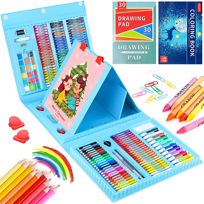 Drawing Art Kit for Kids Ages 8-12 Art Set Supplies Includes Pastels Crayons