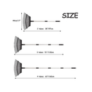 Yangbaga 63" Garden Leaf Rake | Adjustable From 38"-63" | 25 Teeth | Metal For Quick Lawn and Garden Cleanup