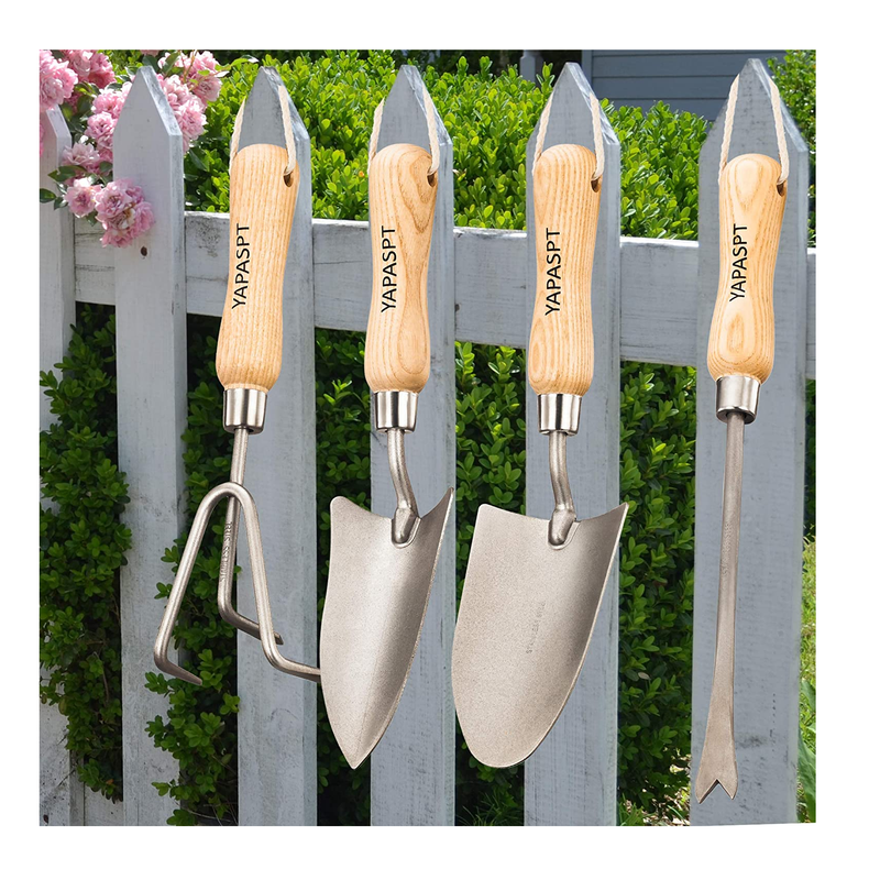 Yapaspt Gardening Tools | 4 Piece Heavy Duty Garden Hand Kit