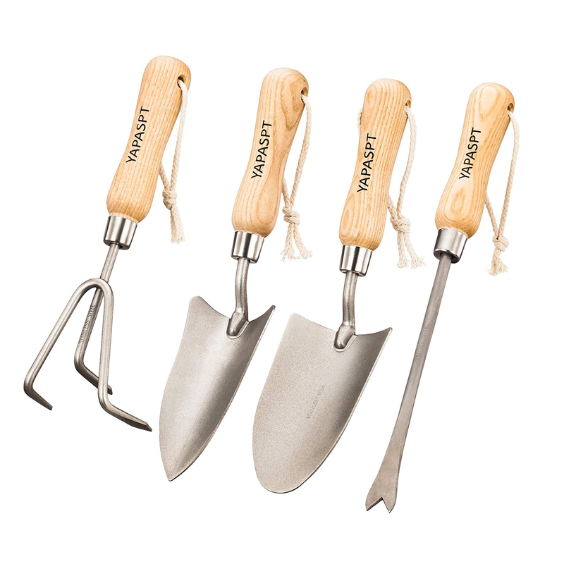 Yapaspt Gardening Tools | 4 Piece Heavy Duty Garden Hand Kit