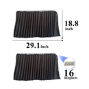 ZATOOTO Car Side Window Sun Shades | Privacy Magnetic Black