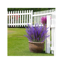 ZEOSTARO Artificial Lavender Flowers | UV Resistant For Exteriors| Synthetic Plastic Plants That Do Not Fade | Garden Window Decoration | Porch| Box | 12 Packs