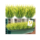 ZEOSTARO Artificial Lavender Flowers | UV Resistant For Exteriors| Synthetic Plastic Plants That Do Not Fade | Garden Window Decoration | Porch| Box | 12 Packs