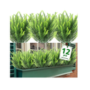 ZEOSTARO Artificial Lavender Flowers | UV Resistant For Exteriors| Synthetic Plastic Plants That Do Not Fade | Garden Window Decoration | Porch| Box | 12 Packs