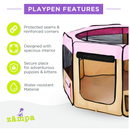 Zampa Pop Up Portable Playpen for Dogs and Cats