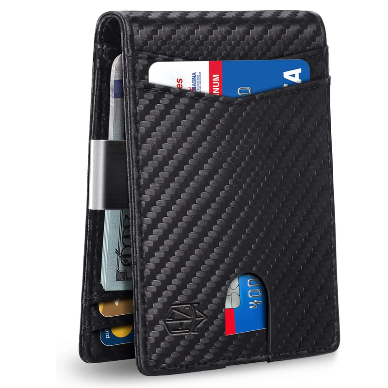Zitahli Men's Wallet Slim Larger Capacity with 12 Slots RFID Blocking