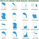 Zupoo Men Women Headbands Sun Protection Face Mask Bandana Sports Scarf