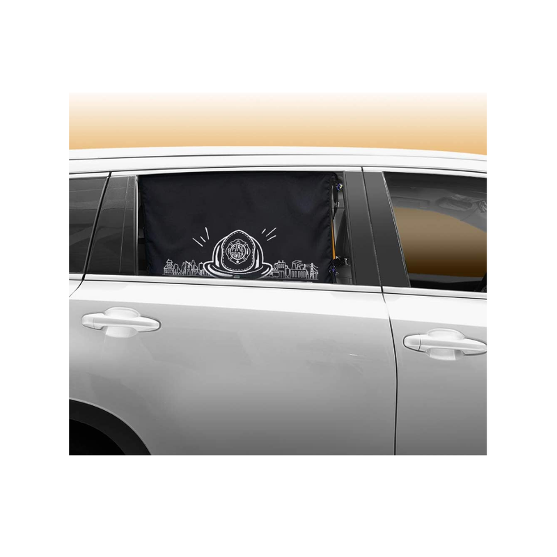 ggomaART Car Side Window Sunshade |  Magnetic Curtain Fire Truck