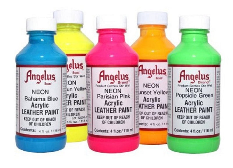 Angelus Acrylic Paints Neon 4 Oz  (