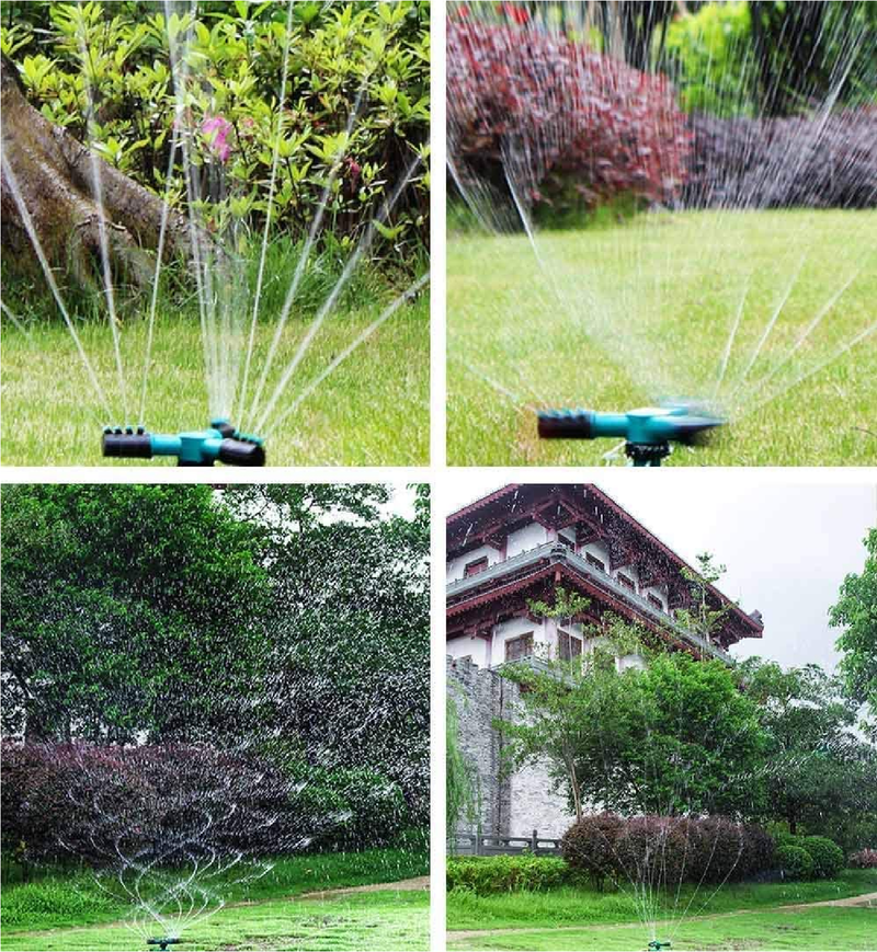 Madeking Garden Sprinkler | Automatic 360 Rotating Lawn Sprinkler